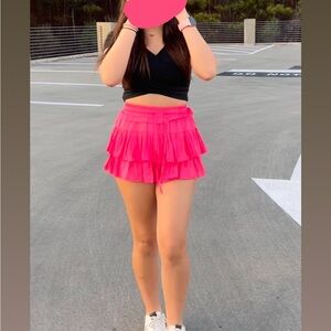 Pink Ruffle Skirt
